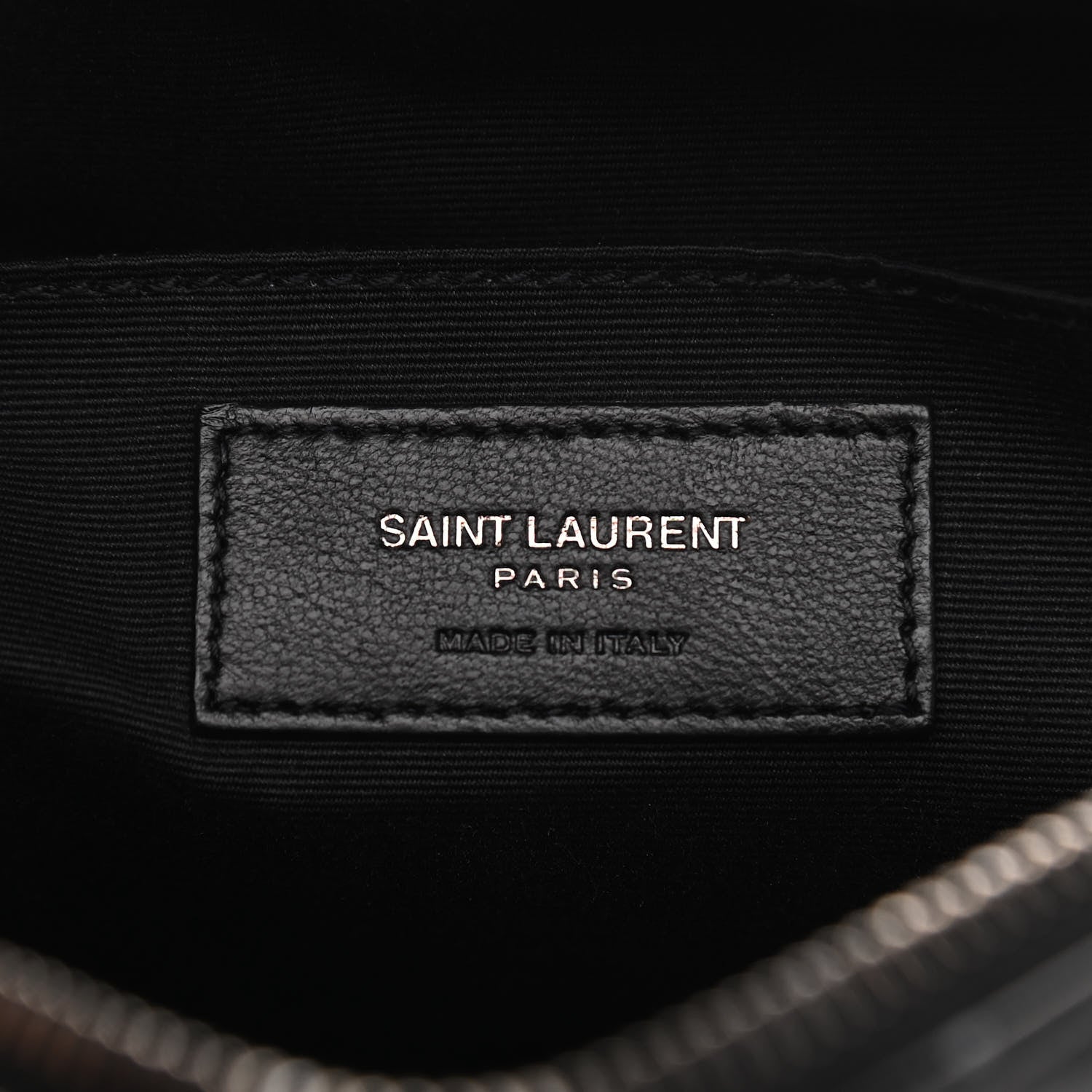 Saint Laurent Calfskin Matelasse Monogram Lou Camera Bag Black 6 of 12