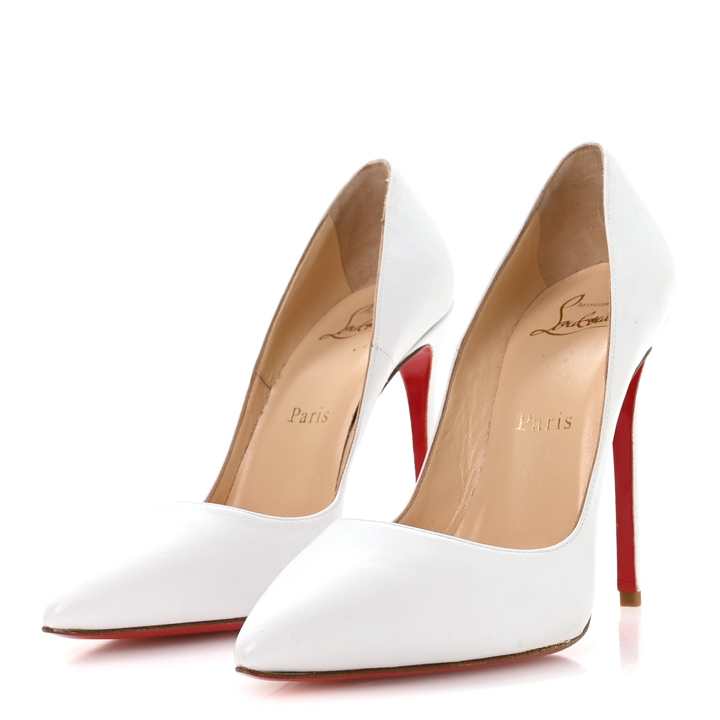Shiny Nappa Pigalle Follies 100 Pumps 36 White