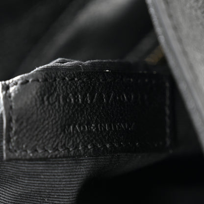 Saint Laurent Lambskin Seau Fermoir Bucket Bag Black 7 of 10
