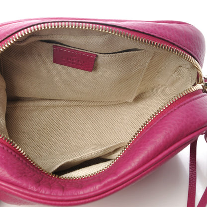 Gucci Pebbled Calfskin Small Soho Disco Bag Bright Bougainvillea 5 of 8