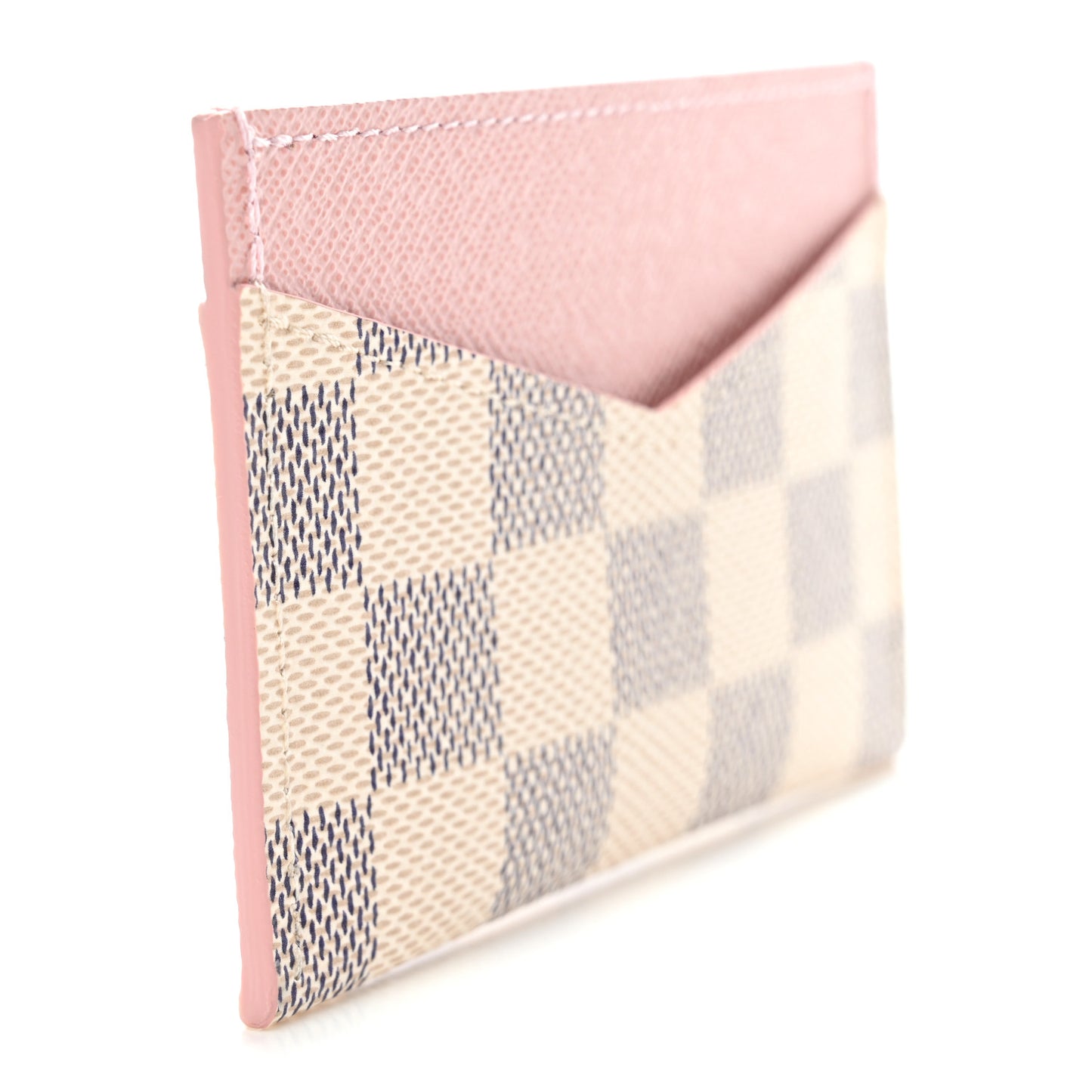 Damier Azur Daily Card Holder Rose Ballerine