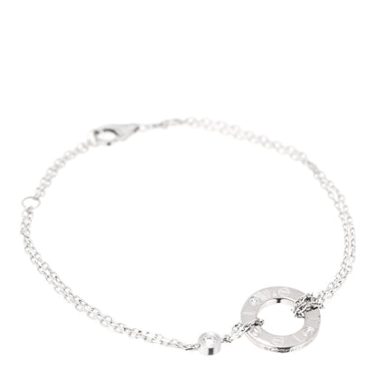 Cartier 18K White Gold Diamond LOVE Bracelet 1 of 8