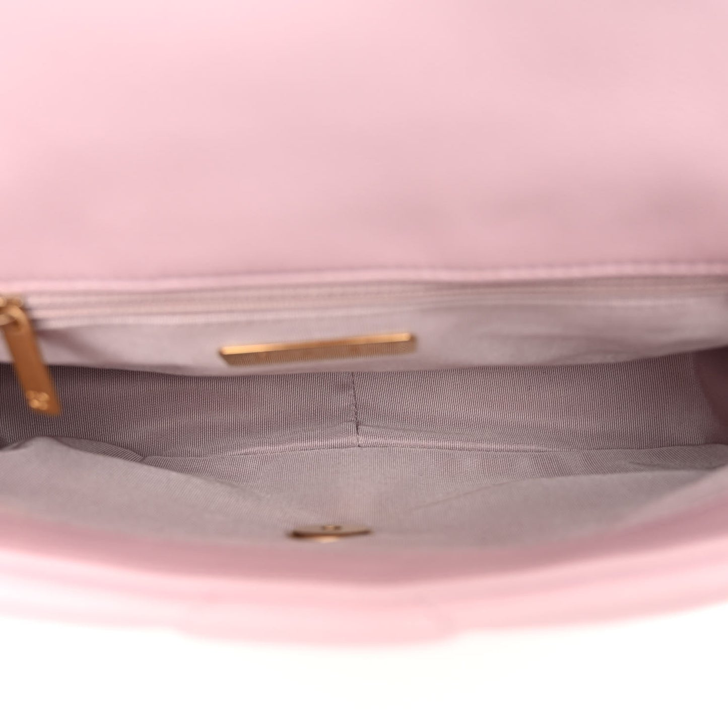 Lambskin Quilted Medium Chanel 19 Flap Light Pink