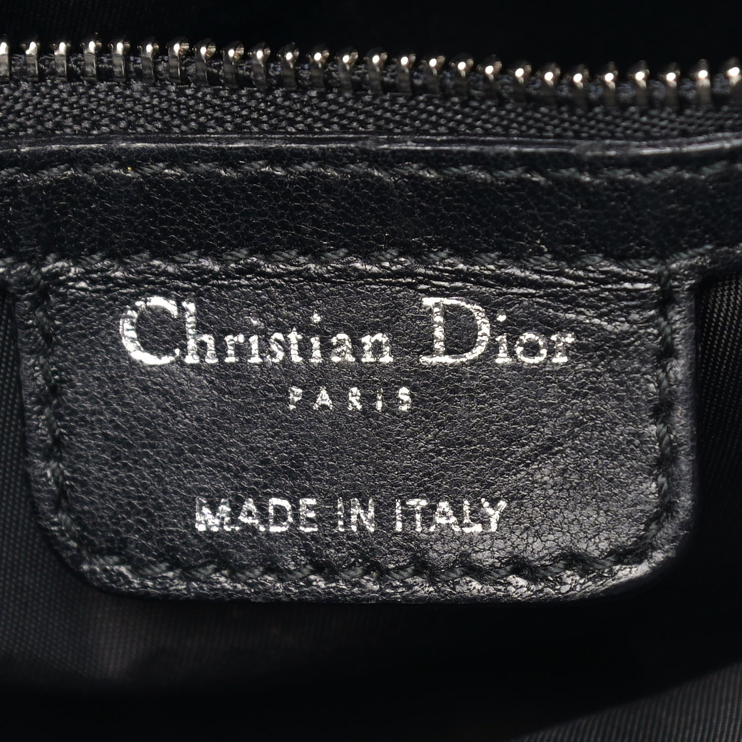 Christian Dior Nylon Cannage Charming Lock Bag Black 6 of 16