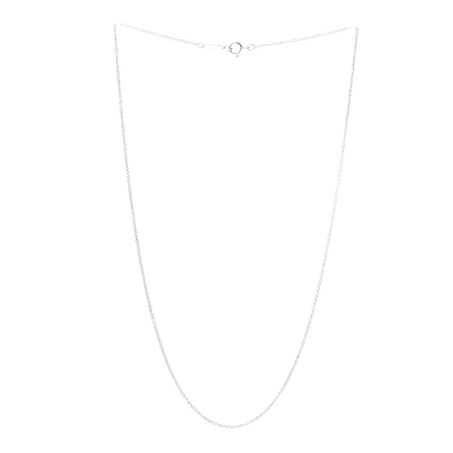 Tiffany 18K White Gold Chain Necklace 16" 3 of 4