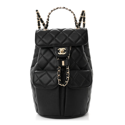 Chanel Caviar Quilted Pockets Backpack Black 1 of 9