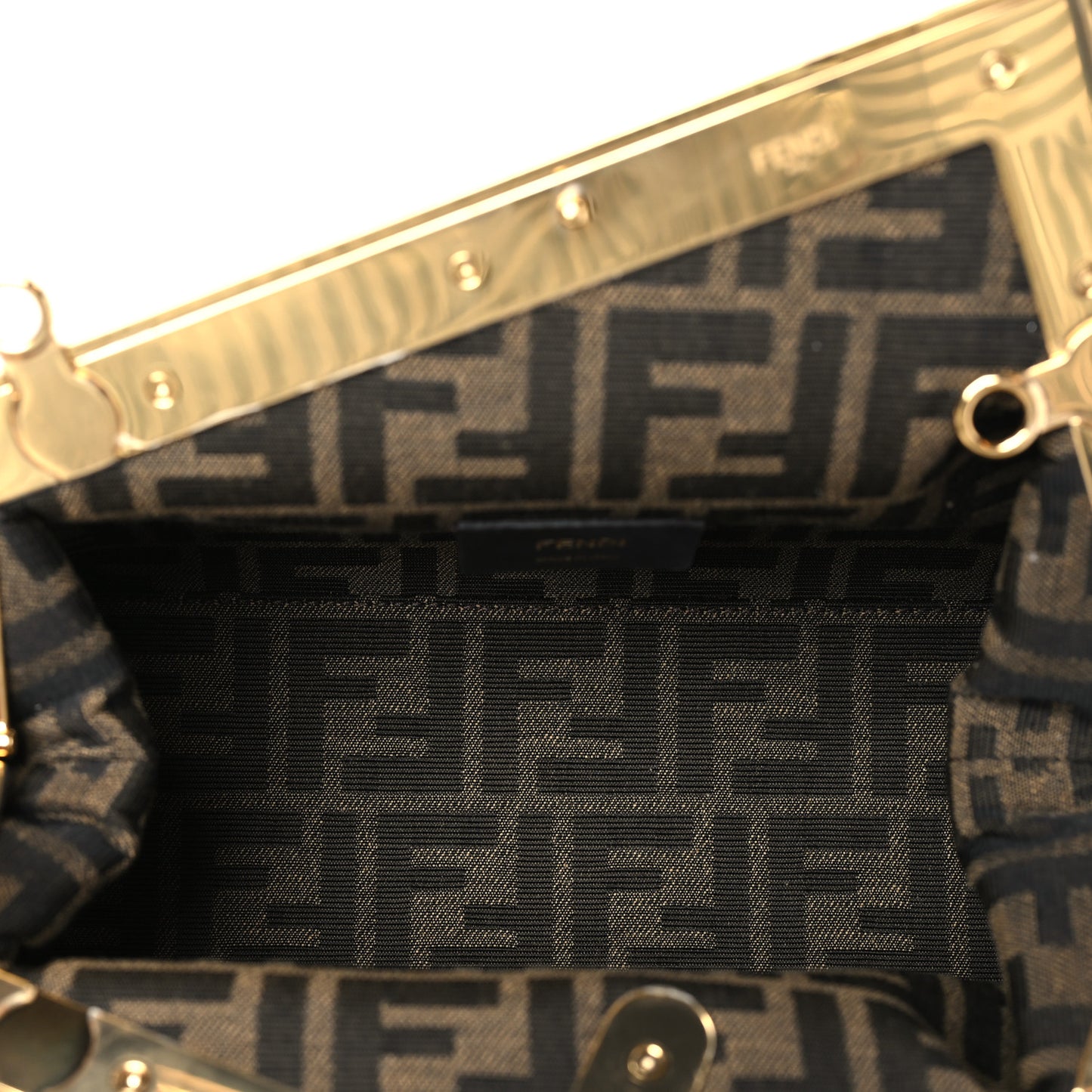 Shiny Nappa Small Fendi First Agapanto