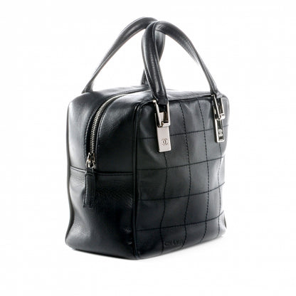 Chanel Leather Square Stitched Small Handbag Black 3 of 8