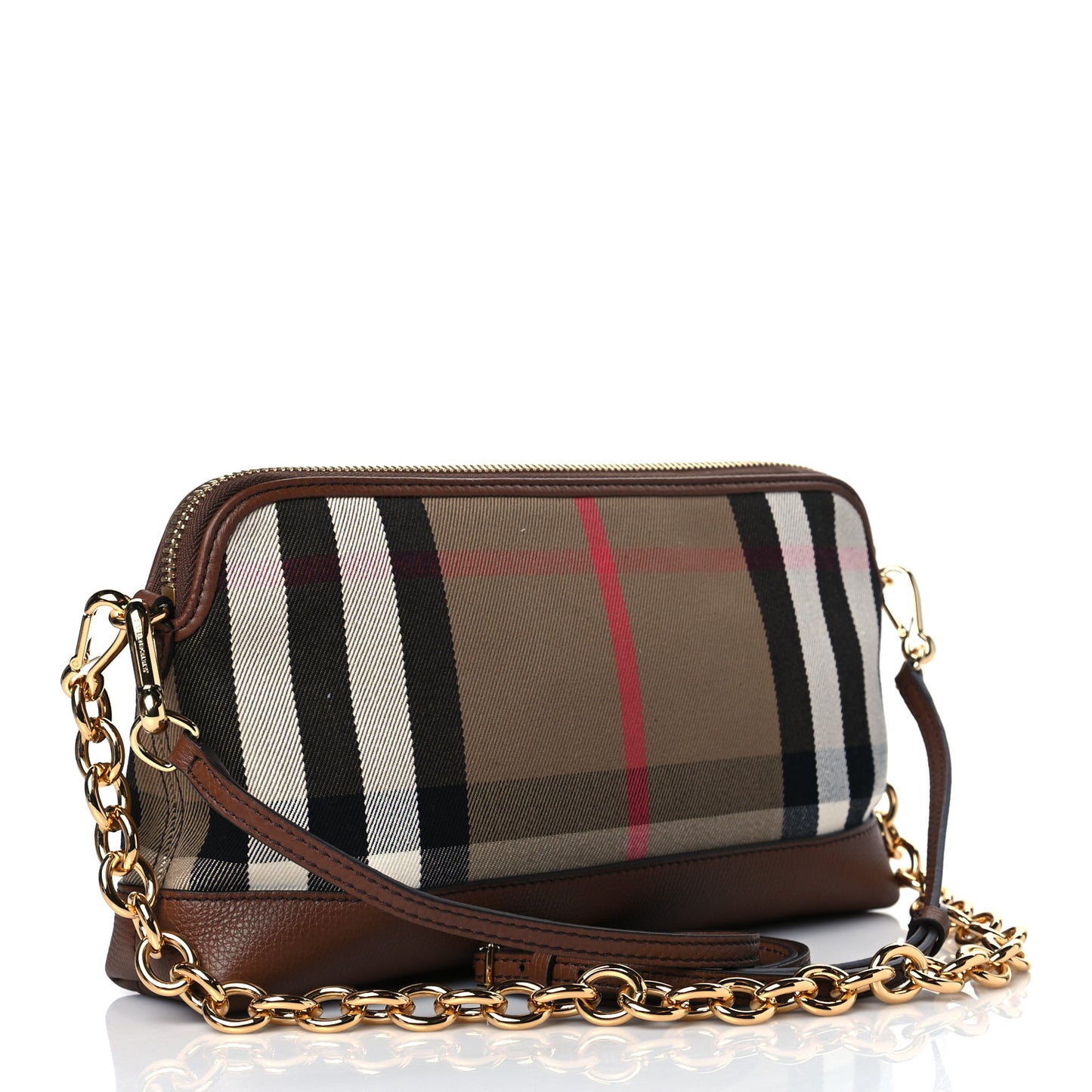 Derby House Check Abingdon Convertible Clutch Tan