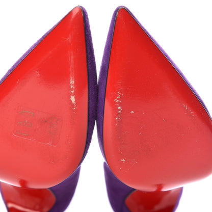 Christian Louboutin Suede So Kate 120 Pumps 37.5 Violet 8 of 11