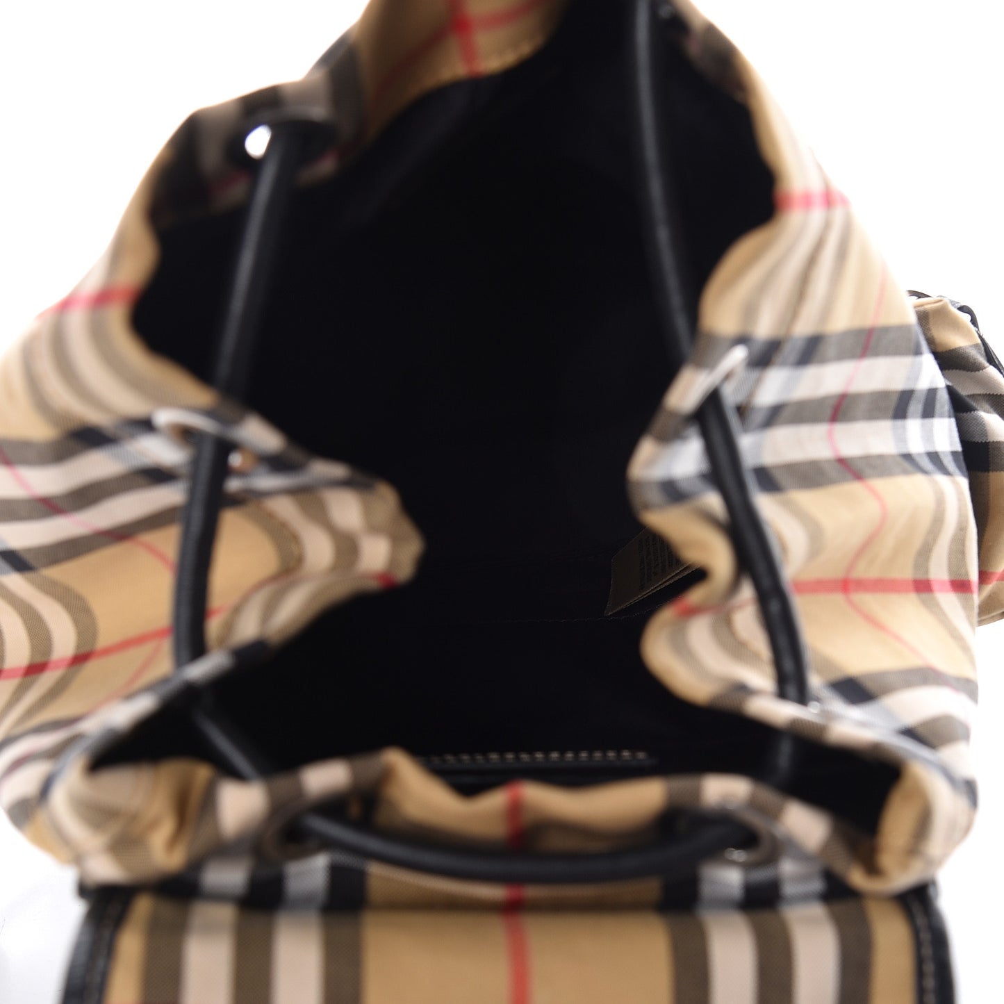 Vintage Check Small Rucksack Backpack Antique Yellow