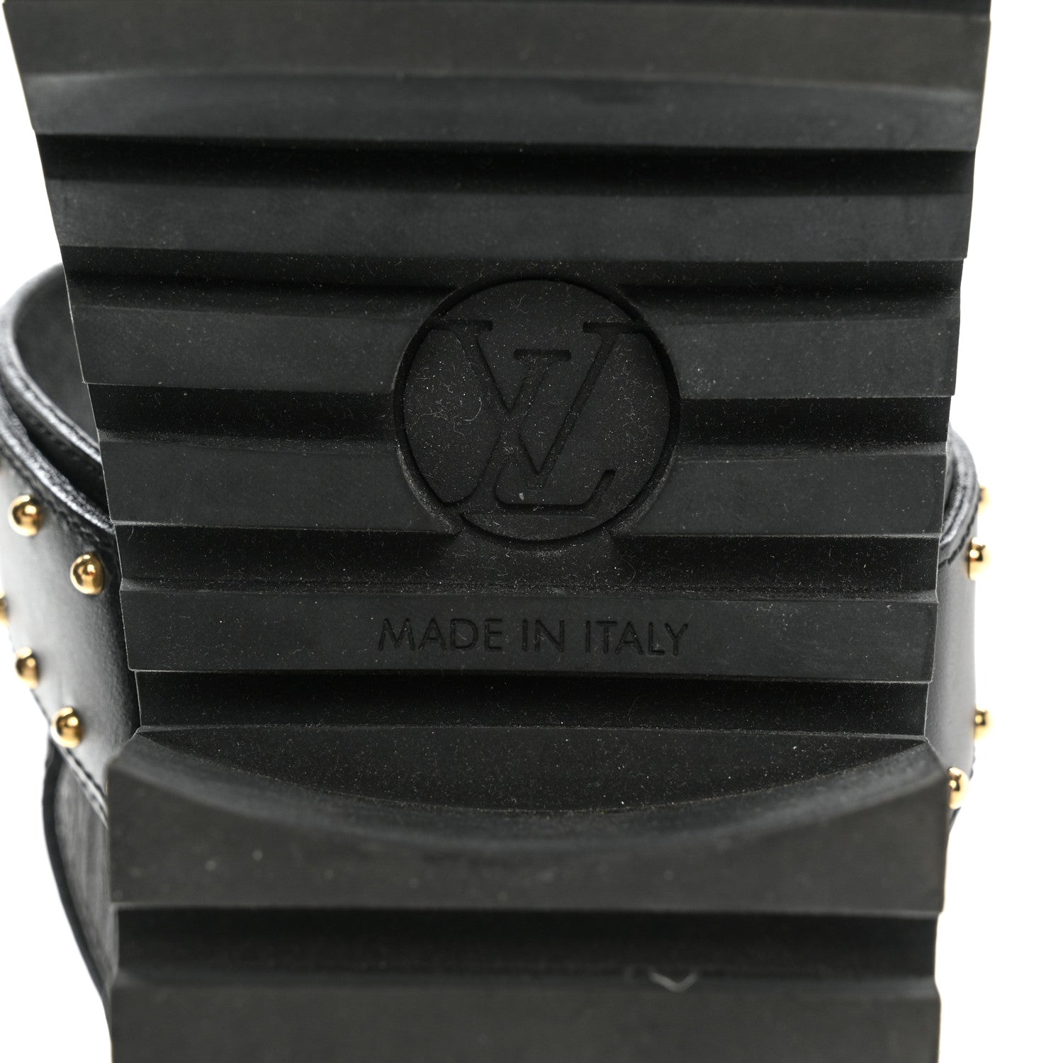 Louis Vuitton Calfskin Monogram Laureate Platform Sandals 37 Black 9 of 11