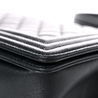 Chanel Caviar Quilted Medium Boy Flap So Black 6 of 15