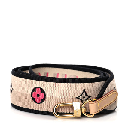 Louis Vuitton Jacquard Speedy Bandouliere 20 Shoulder Strap Black 1 of 3