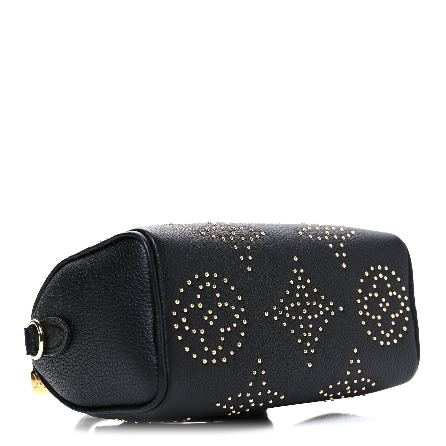 Louis Vuitton Grained Calfskin Studded Monogram Giant Nano Speedy Black 4 of 9