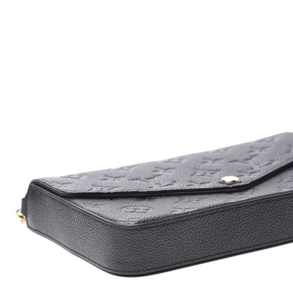 Louis Vuitton Empreinte Pochette Felicie Chain Wallet Black 8 of 12