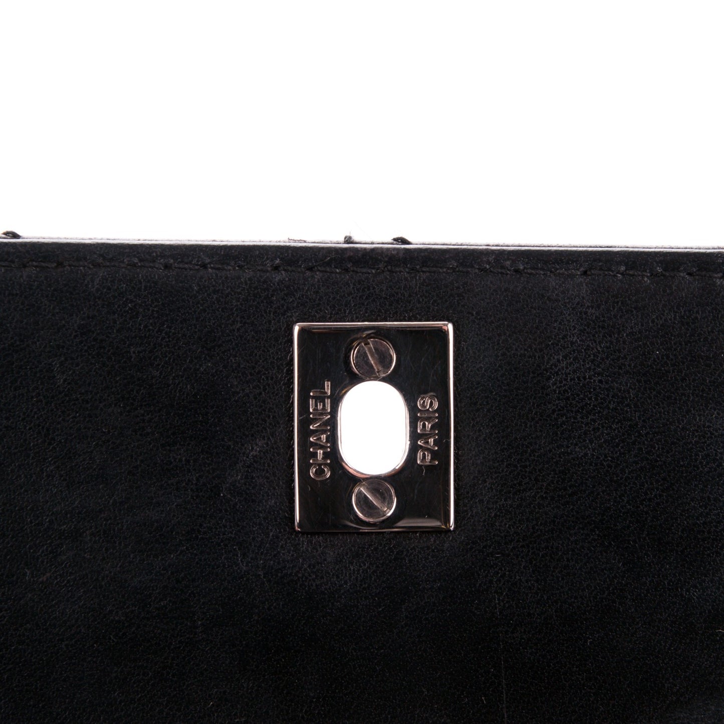 Calfskin Stitched Shoulder Bag Black