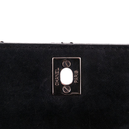 Chanel Calfskin Stitched Shoulder Bag Black 6 of 9