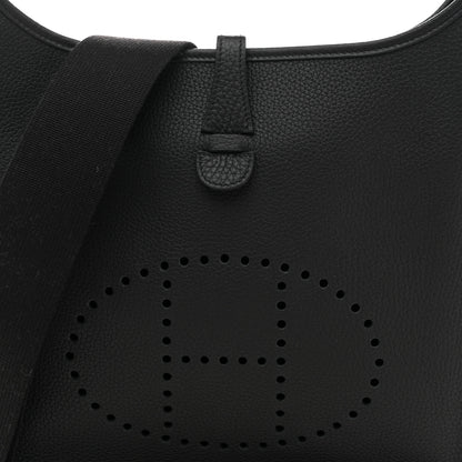 Hermes Taurillon Clemence EVELYNE III PM Black 8 of 11