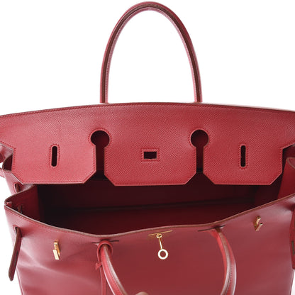 Hermes Courchevel Birkin 40 Rouge 8 of 46