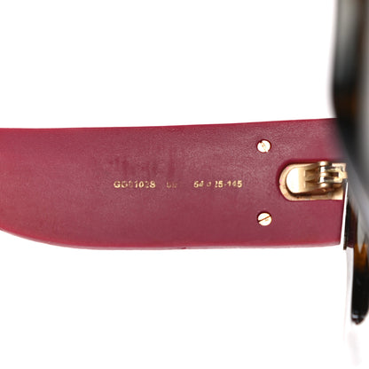 Gucci Square Frame GG0102S Sunglasses Glitter Pink Multi 6 of 7
