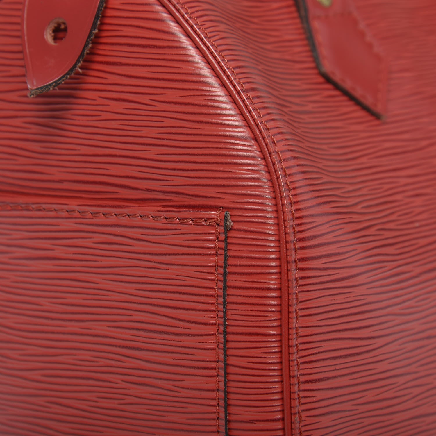 Louis Vuitton Epi Speedy 25 Castillan Red 11 of 14