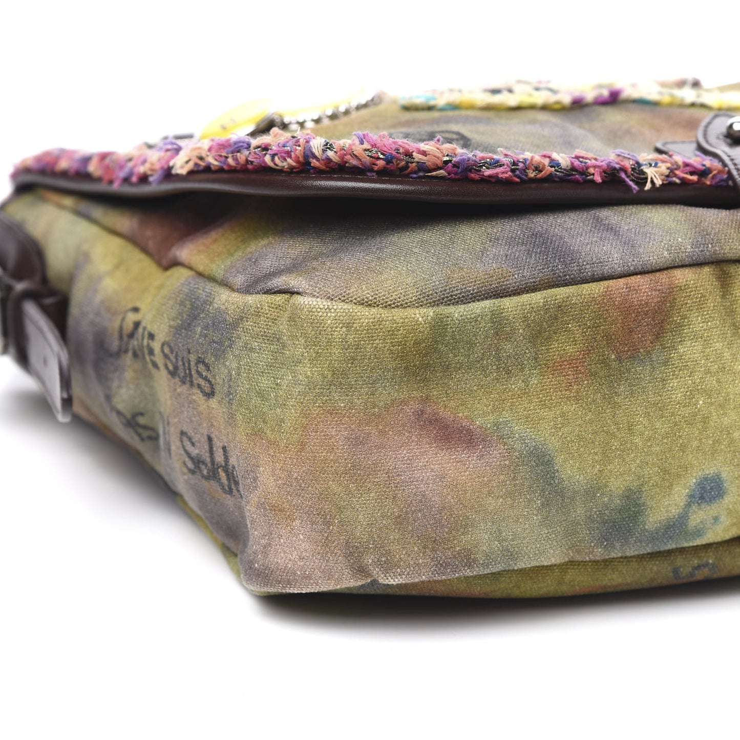 Washed Toile Graffiti On The Pavements Messenger Khaki Multicolor
