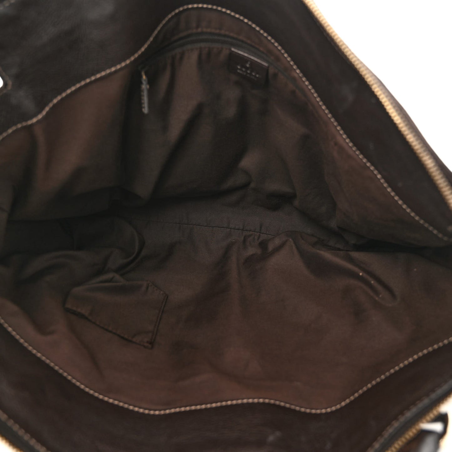 Monogram D Gold Tote Dark Brown