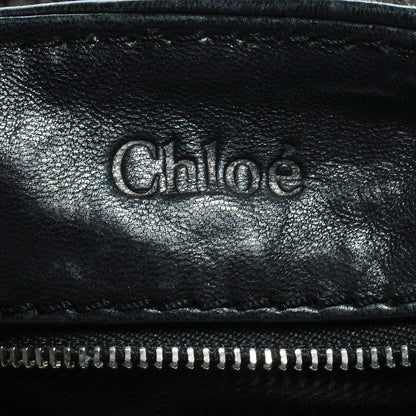 Chloe Leather Tweed Paddington Satchel Black 6 of 7