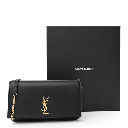 Saint Laurent Smooth Calfskin Monogram Phone Holder Crossbody Black 11 of 11