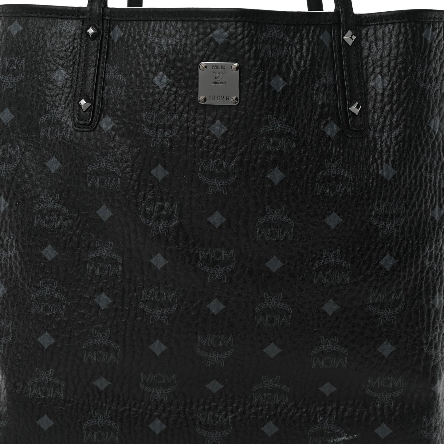 Visetos Large Reversible Shopper Tote Black