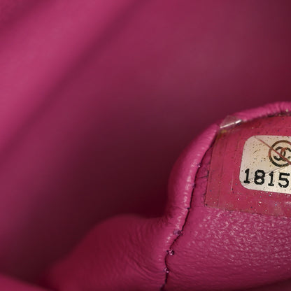 Chanel Iridescent Caviar Quilted Medium Double Flap Pink 7 of 10