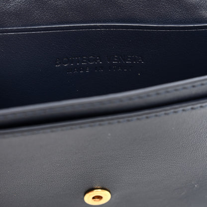 Bottega Veneta Nappa Denim Intrecciato Business Card Case Abyss Indigo 6 of 6