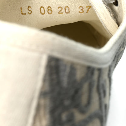 Christian Dior Canvas Oblique Walk'N'Dior Low Top Sneakers 37 Grey Stone 8 of 9