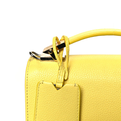 Balenciaga Grained Calfskin Le Dix Mini Soft Cartable Jaune Tournesol 11 of 12