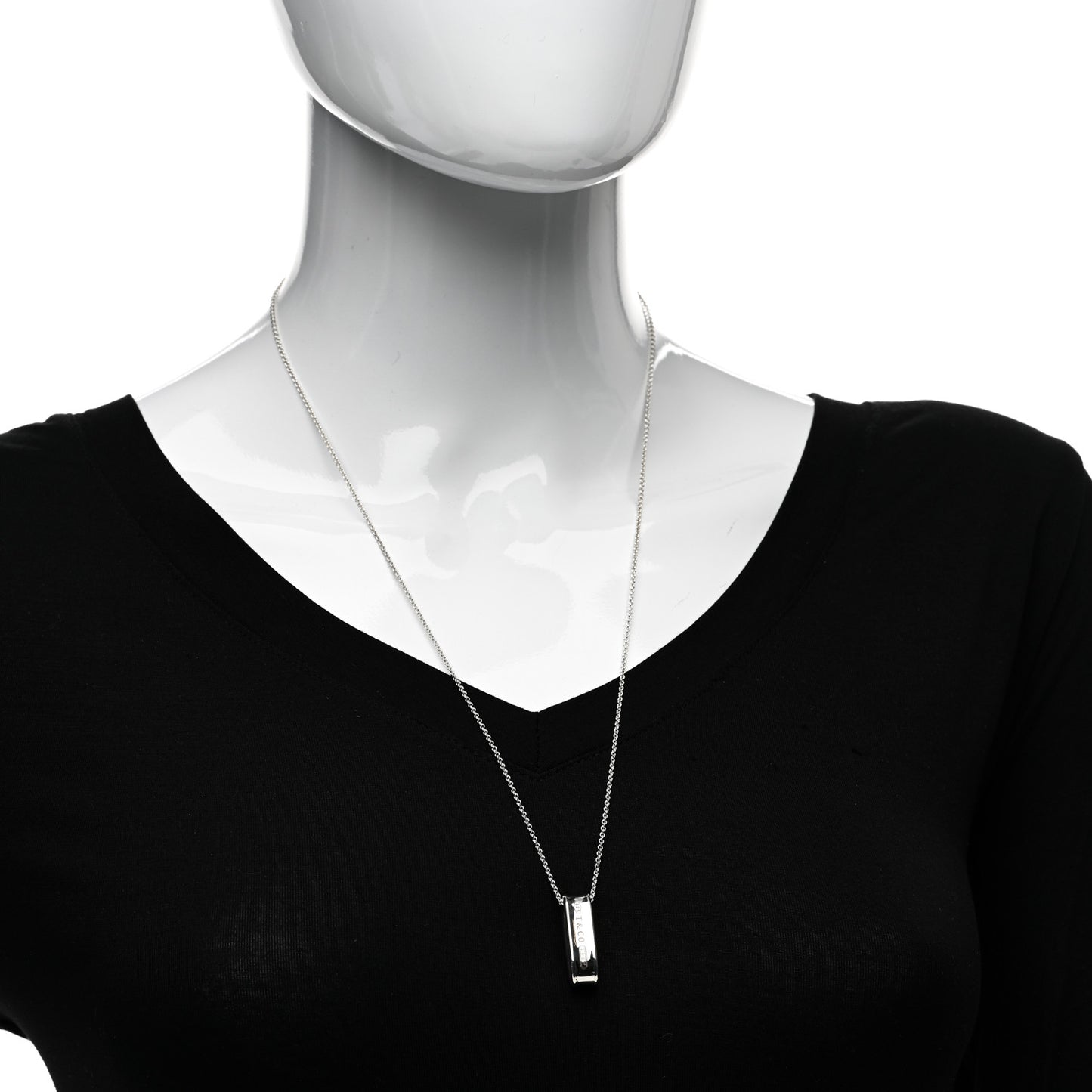 Sterling Silver 1837 Oval Loop Pendant Necklace