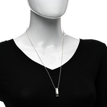 Tiffany Sterling Silver 1837 Oval Loop Pendant Necklace 2 of 5