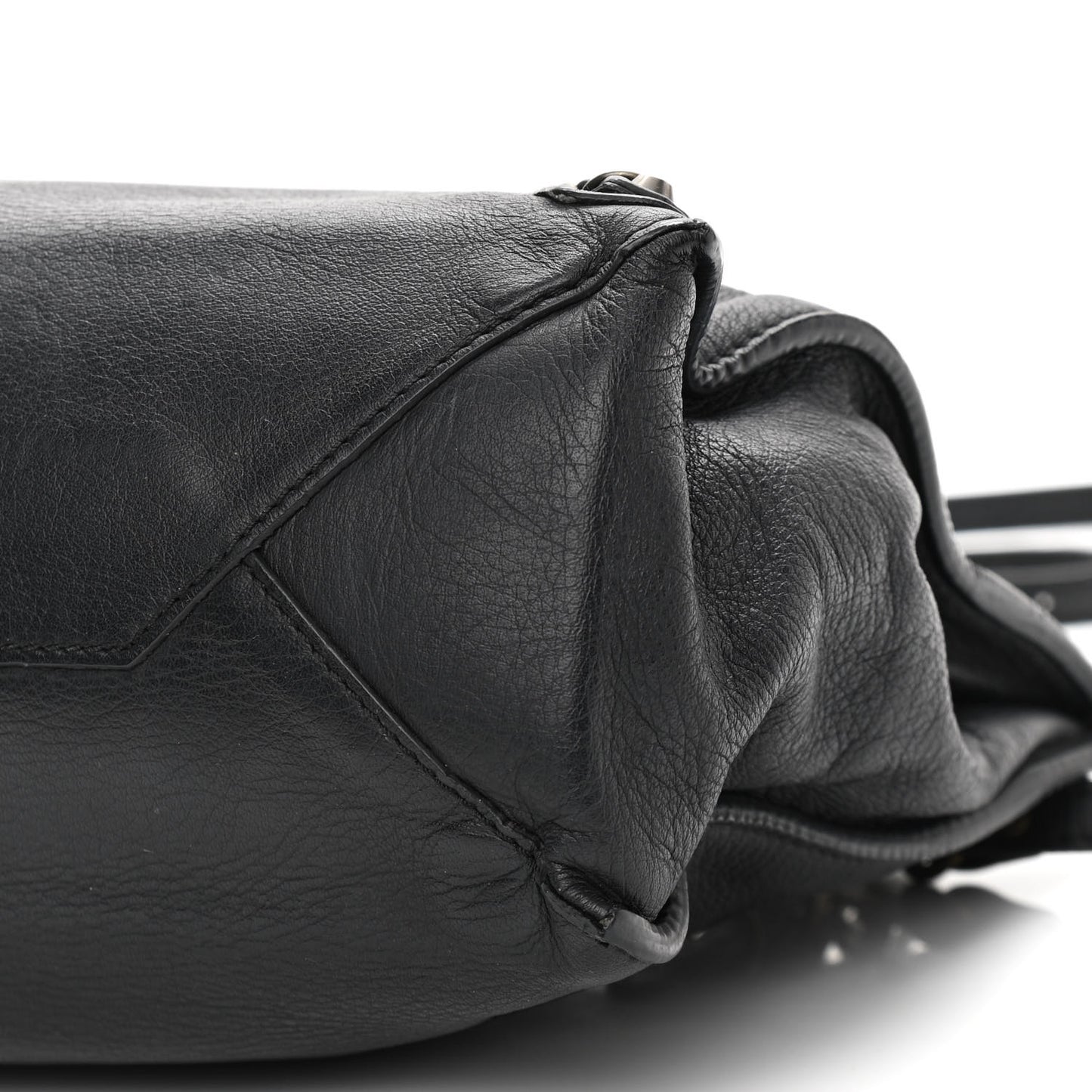 Calfskin Papier Mini A4 Tote Black