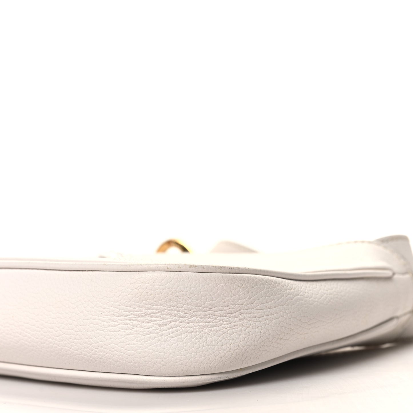 Calfskin La Medusa Small Hobo Crossbody Optical White