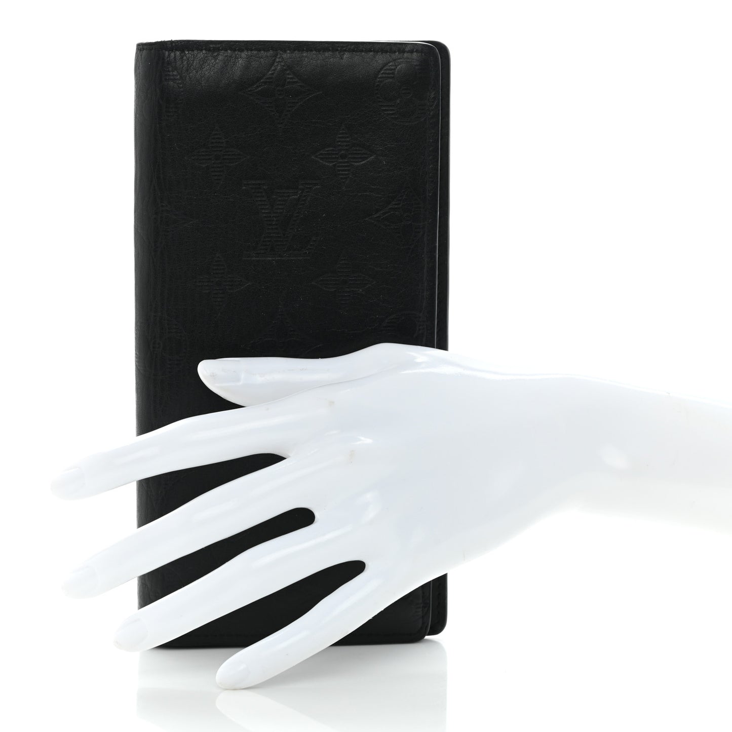 Calfskin Monogram Shadow Brazza Wallet Black