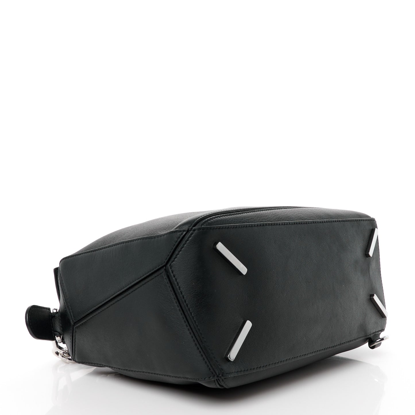 Calfskin Medium Puzzle Bag Black