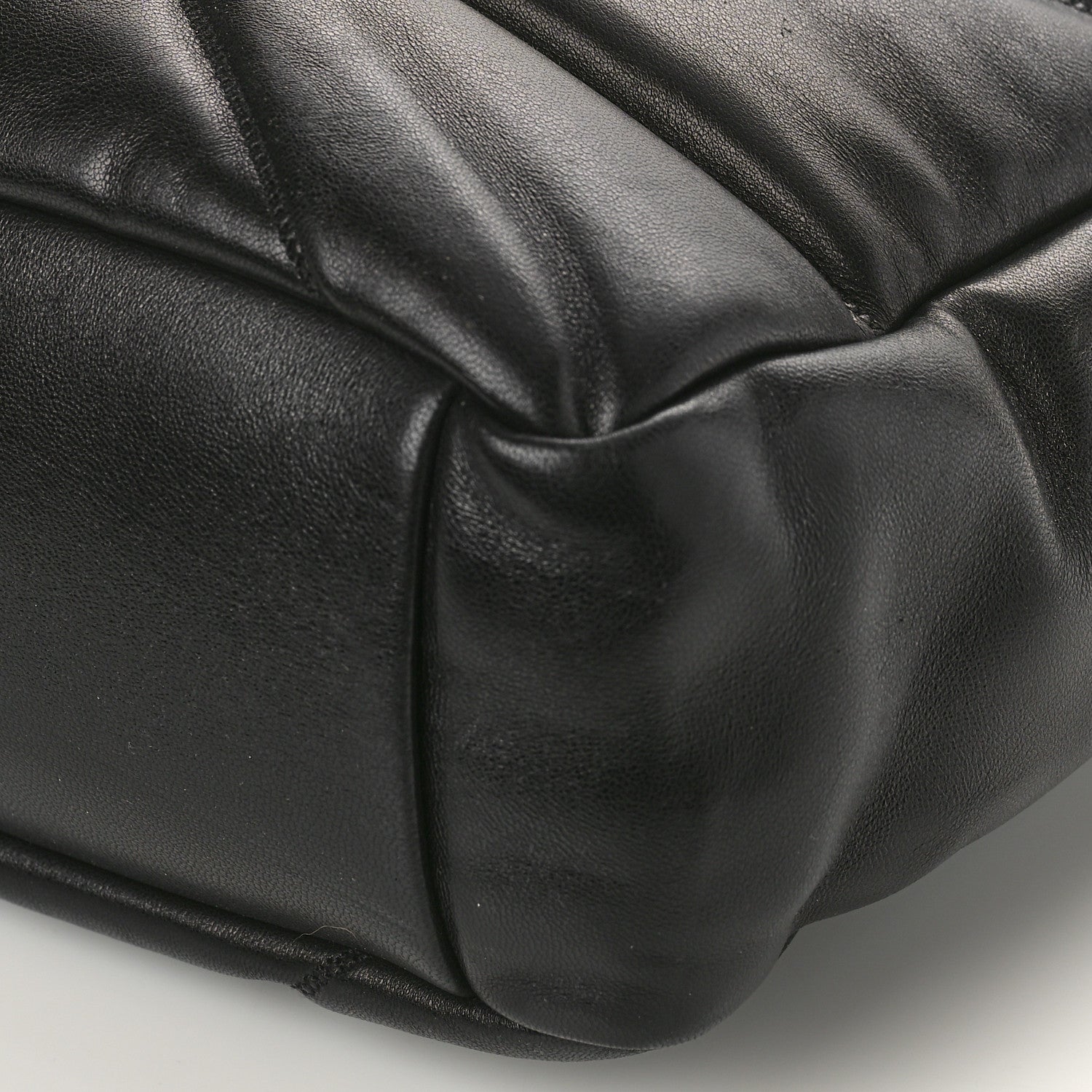 MCM Nappa Cloud Quilted Travia Medium Tote Bag Black 8 of 9