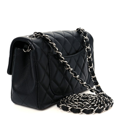 Chanel Lambskin Quilted Mini Rectangular Flap Black 3 of 12
