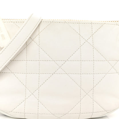 Christian Dior Lambskin Cannage Small Dior Vibe Hobo Bag White 9 of 11