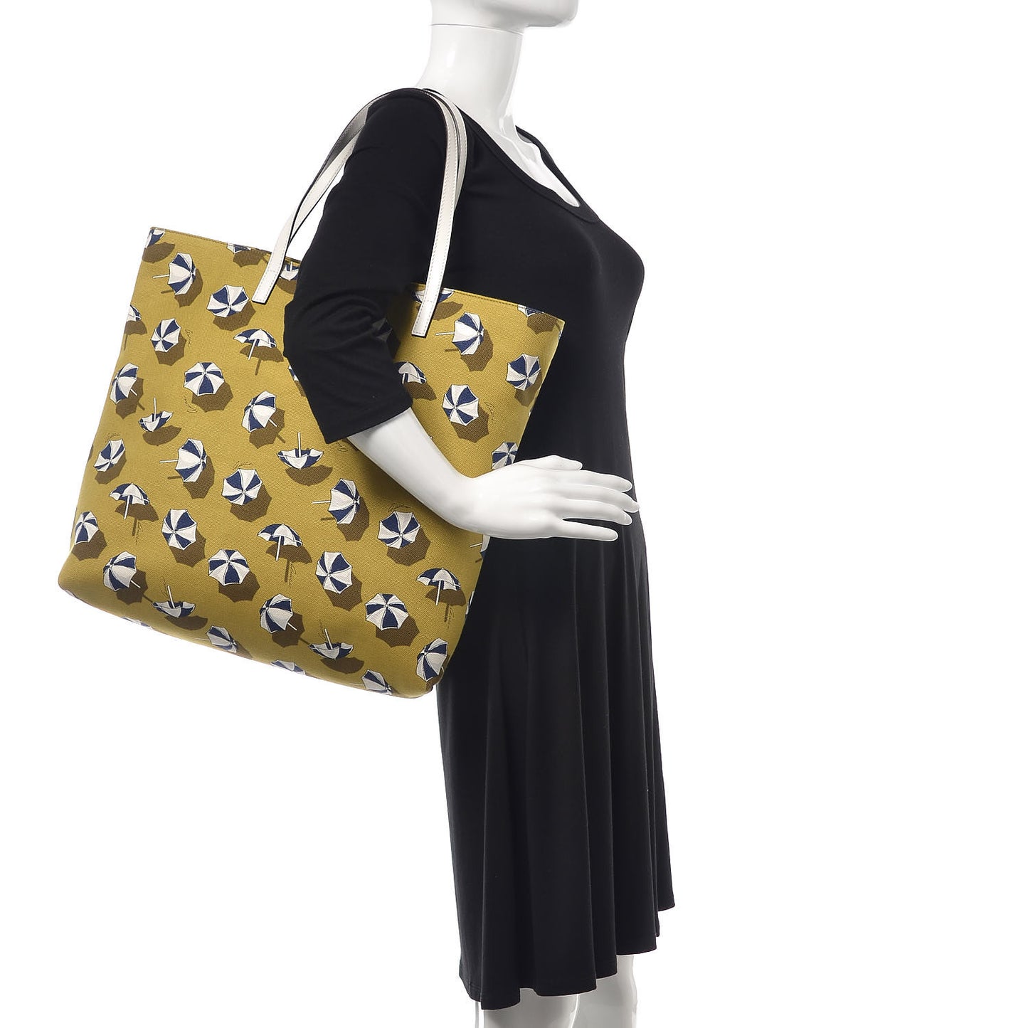 Canvas Large Umbrella Tote Yellow