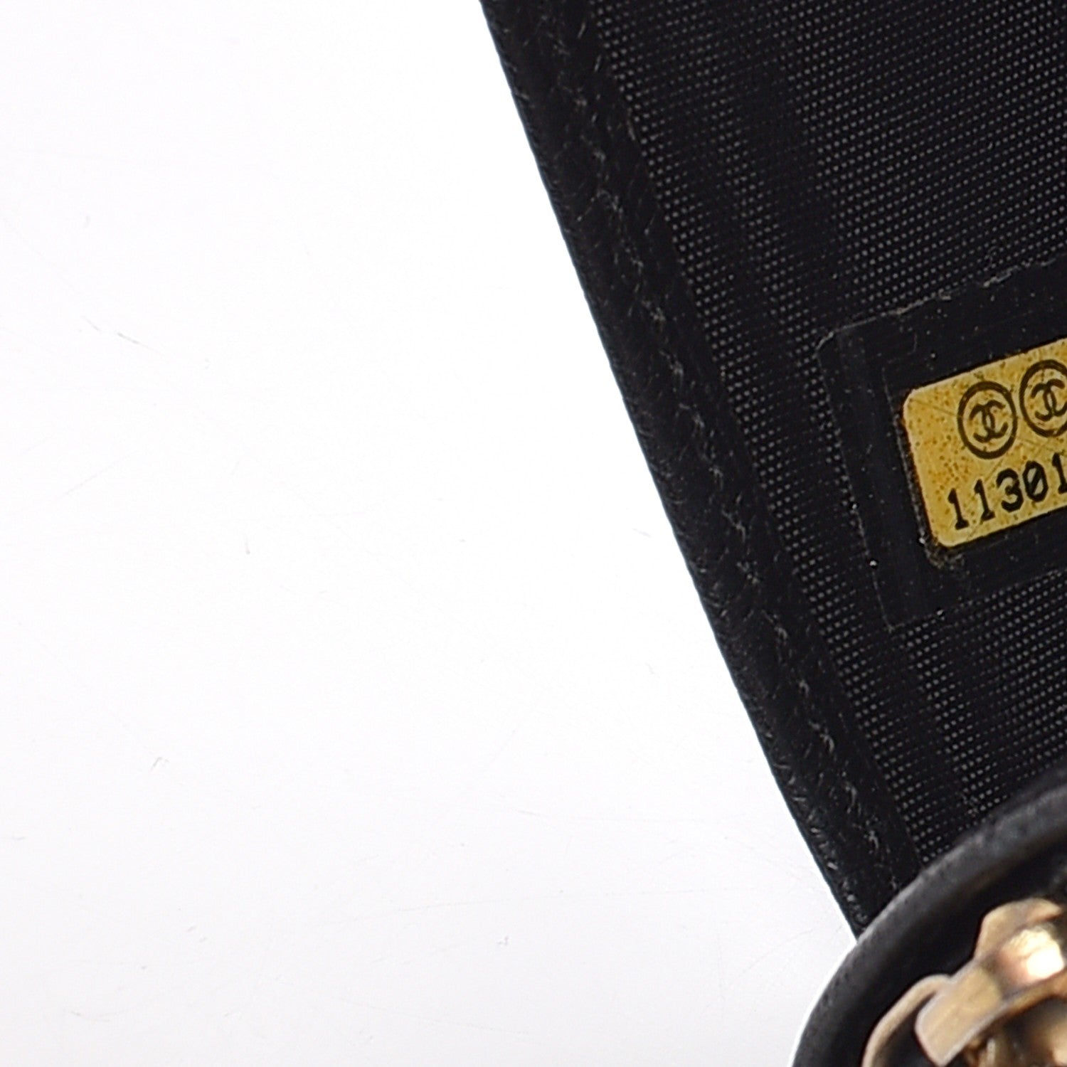 Chanel Grained Calfskin CC Button Yen Wallet Black 8 of 10