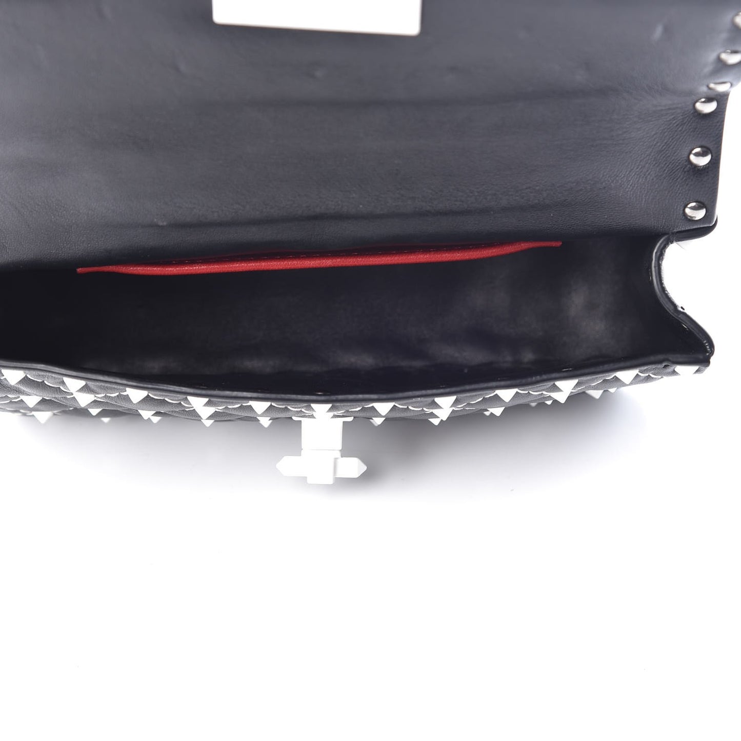 Lambskin Small Free Rockstud Spike Shoulder Bag Black
