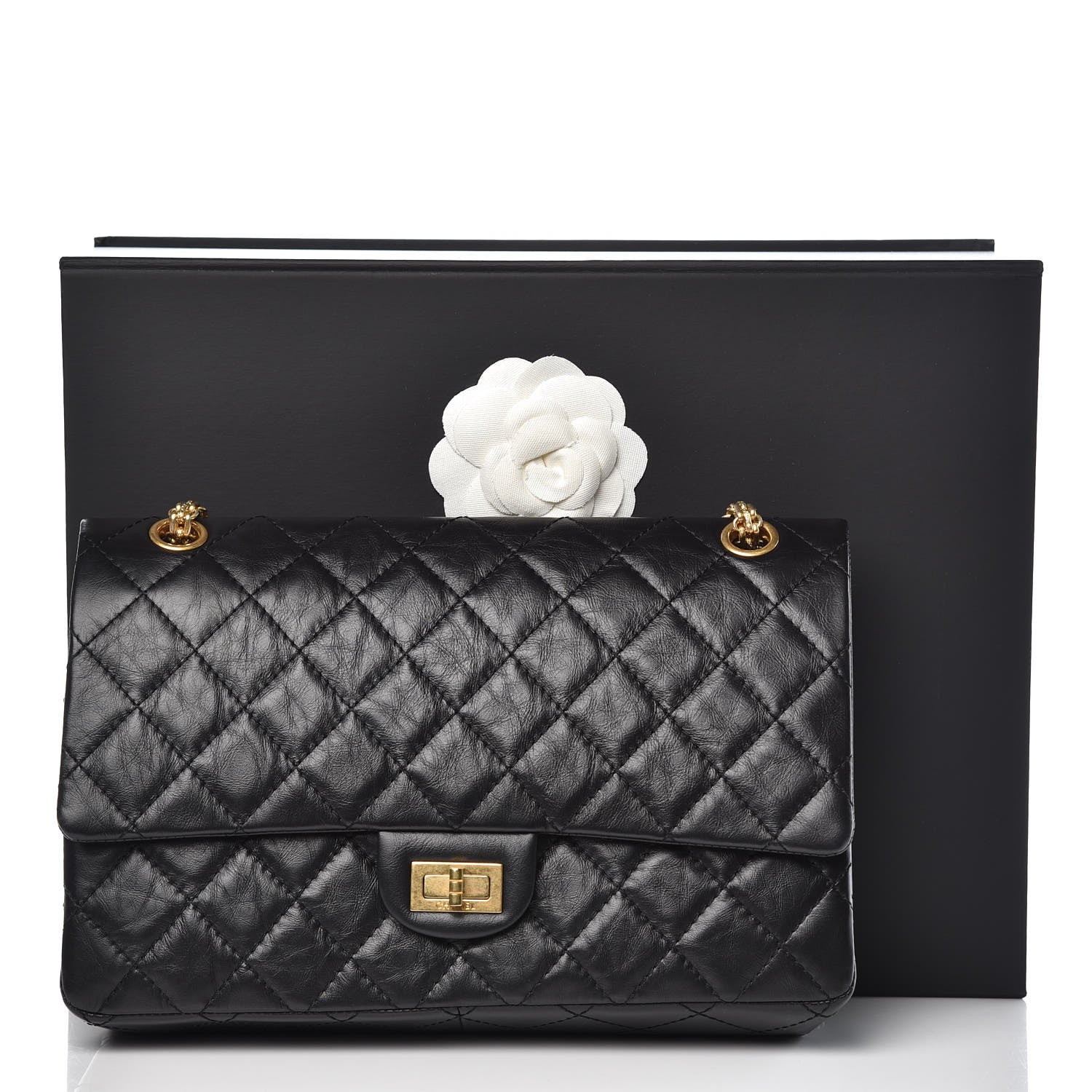 Chanel Aged Calfskin Quilted 2.55 Reissue 226 Flap Black 10 of 10