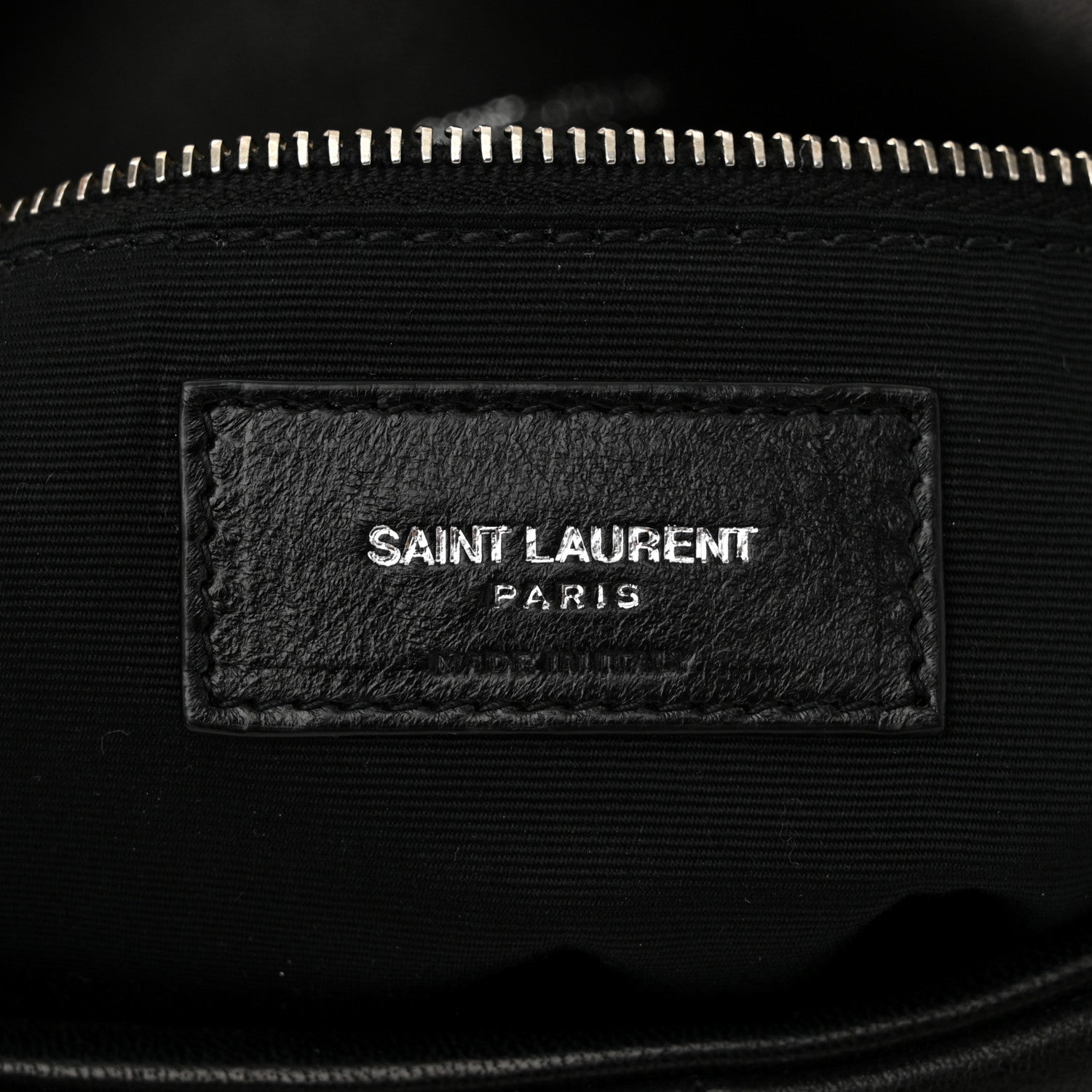 Saint Laurent Lambskin Quilted Medium Loulou Puffer Monogram Chain Satchel Black 6 of 10