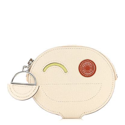 Hermes Chevre Mysore In-The-Loop Wink Card Holder Nata Jaune Bourgeon Cuivre 1 of 10